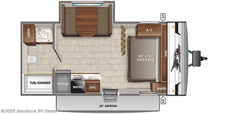 Floorplan of 2022 Jayco Jay Flight SLX 7 183RB