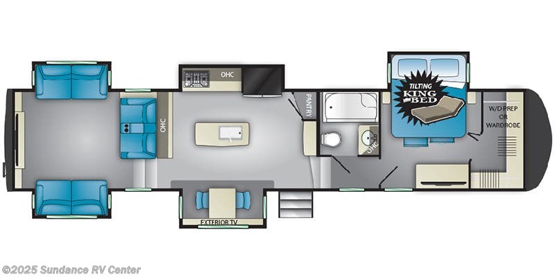 Floorplan of 2020 Heartland Landmark 365 LM Phoenix