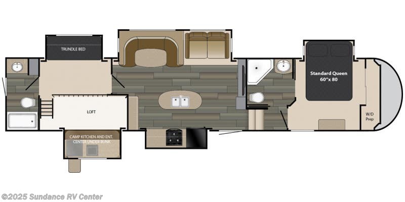 Floorplan of 2018 Heartland Sundance SD 3700 RLB