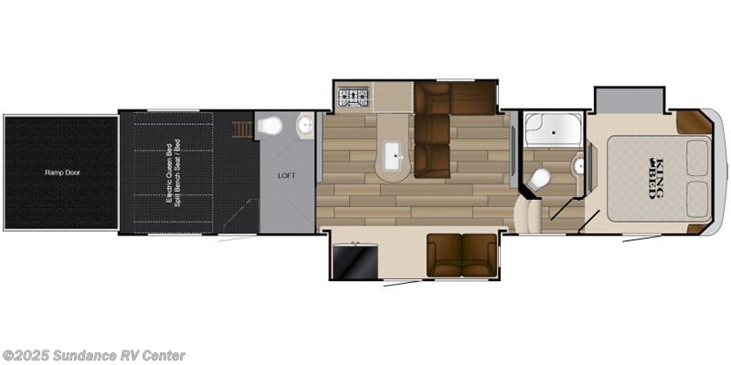 Floorplan of 2018 Heartland Cyclone CY 3600
