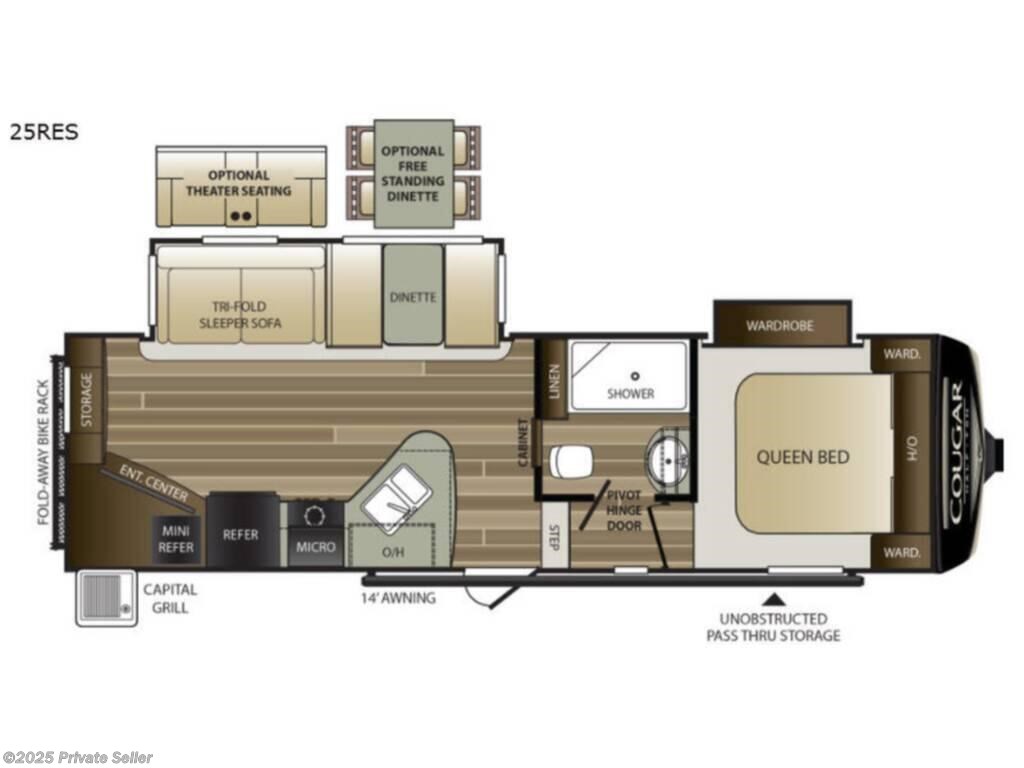 Call now about this 2019 Keystone Cougar 25reswe rear living! 2019 Keystone Cougar 25reswe rear living - Used Fifth Wheel For Sale by For Sale By Owner in Munds Park, Arizona features Furnace, Battery Charger, Solar Prep, Stove Top Burner, Refrigerator