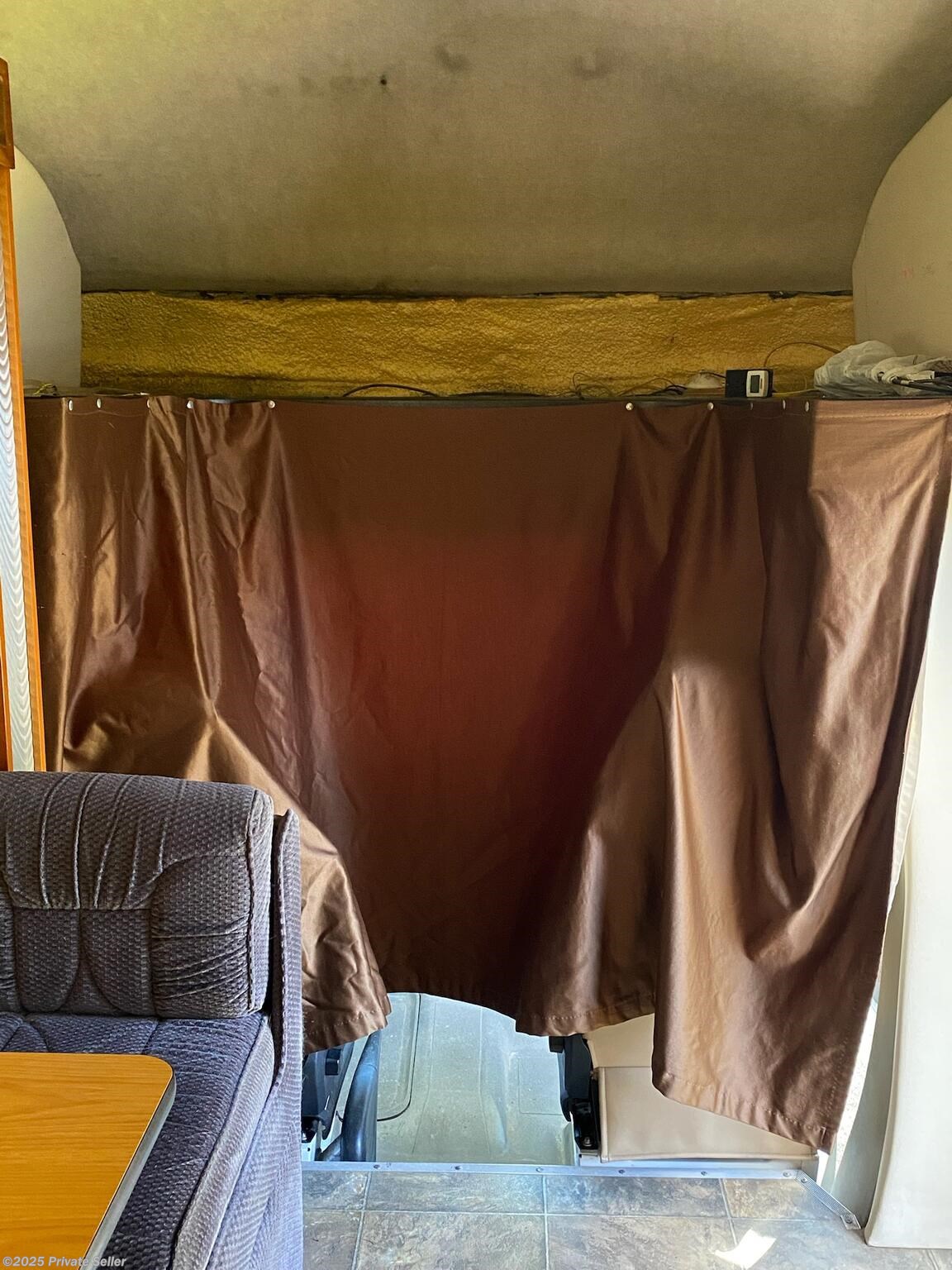 Front Privacy Curtain and Above Cab Storage