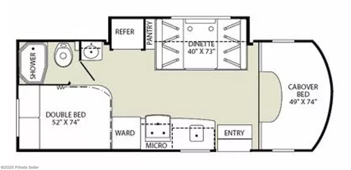 Floorplan of 2011 Fleetwood Jamboree 24D