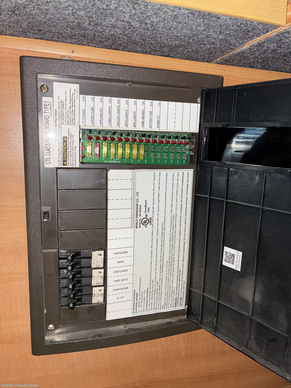 House Electric Panel on Bedframe