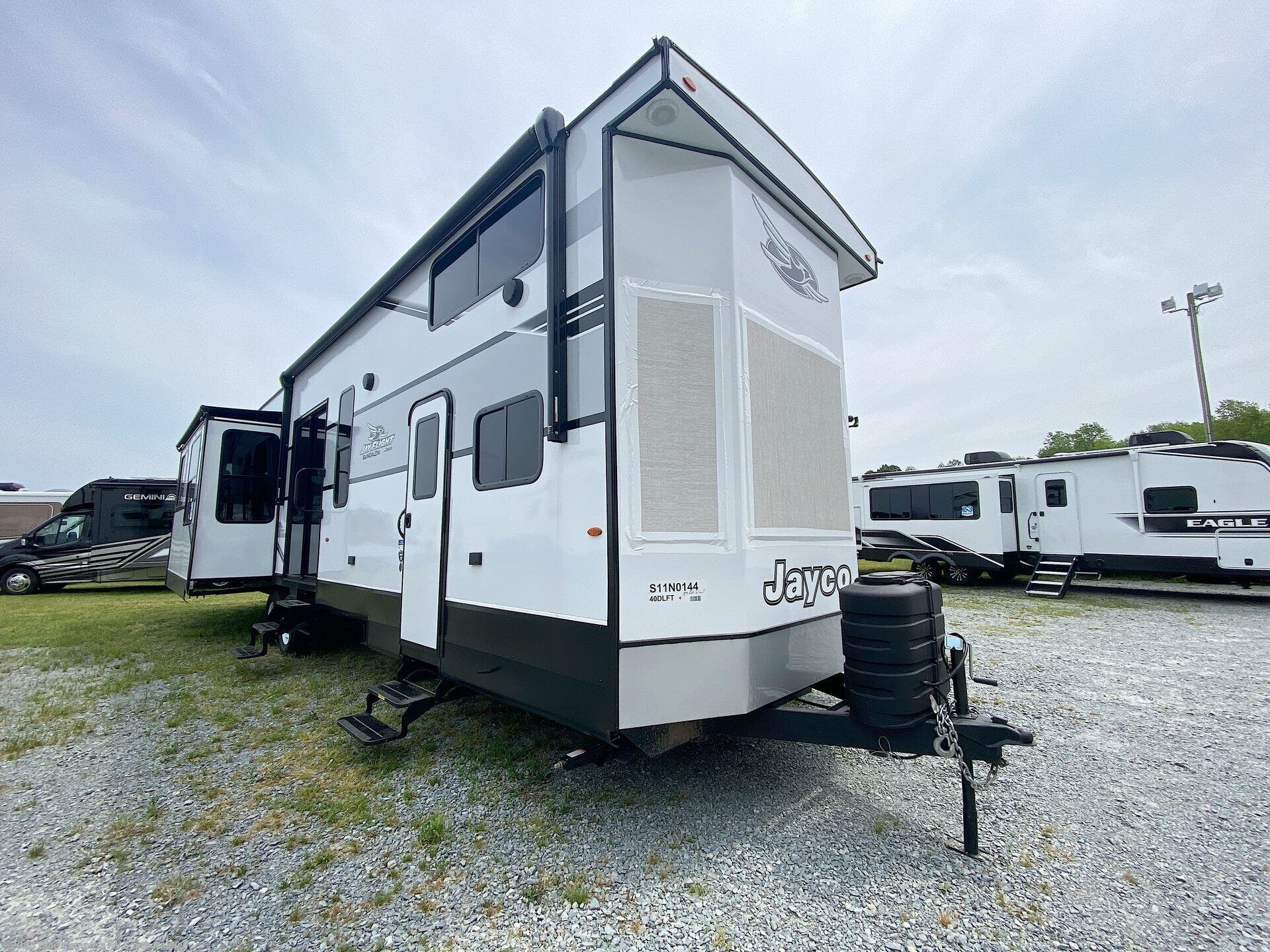 Contact us now about this 2025 Jayco Jay Flight Bungalow 40DLFT! 2025 Jay Flight Bungalow 40DLFT by Jayco from Blue Compass RV South Raleigh in Benson, North Carolina