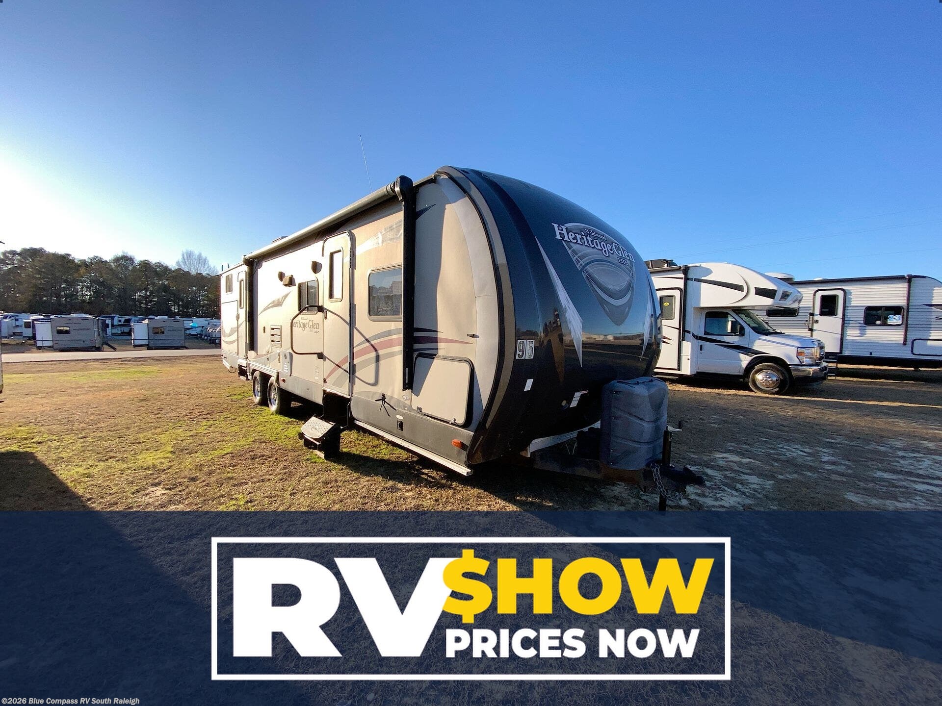 Email now about this 2014 Forest River Wildwood Heritage Glen 312QBUD! Used 2014 Forest River Wildwood Heritage Glen 312QBUD available in Benson, North Carolina