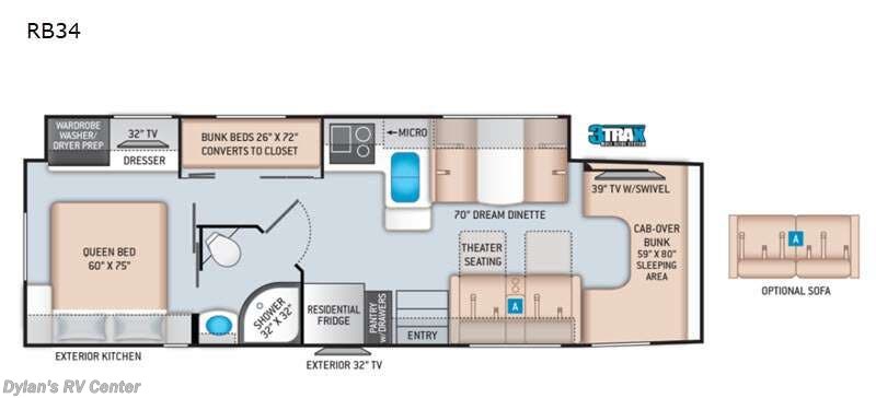 Call now about this 2021 Thor Omni RB34! 2021 Thor Omni RB34 - Used Super C For Sale by Campers Inn RV Signature Collection in Sewell, New Jersey features Slideout
