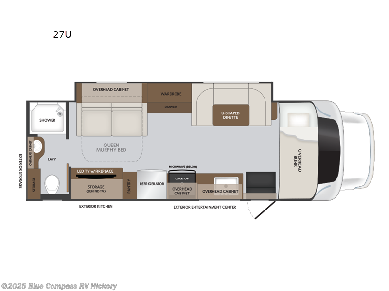 Call now about this 2025 Holiday Rambler Incline 27U! 2025 Holiday Rambler Incline 27U - New Class C For Sale by Blue Compass RV Hickory in Claremont, North Carolina features Slideout