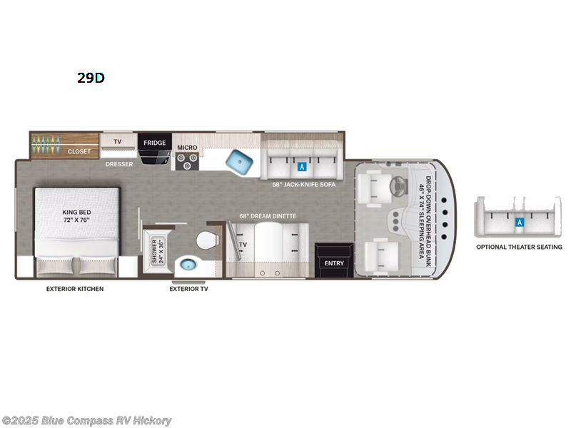 Call now about this 2023 Thor Motor Coach Resonate 29D! 2023 Thor Motor Coach Resonate 29D - Used Class A For Sale by Blue Compass RV Hickory in Claremont, North Carolina features Slideout