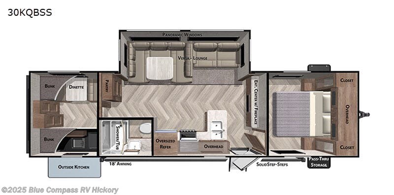 Call now about this 2020 Forest River Salem 30KQBSS! 2020 Forest River Salem 30KQBSS - Used Travel Trailer For Sale by Blue Compass RV Hickory in Claremont, North Carolina features Slideout