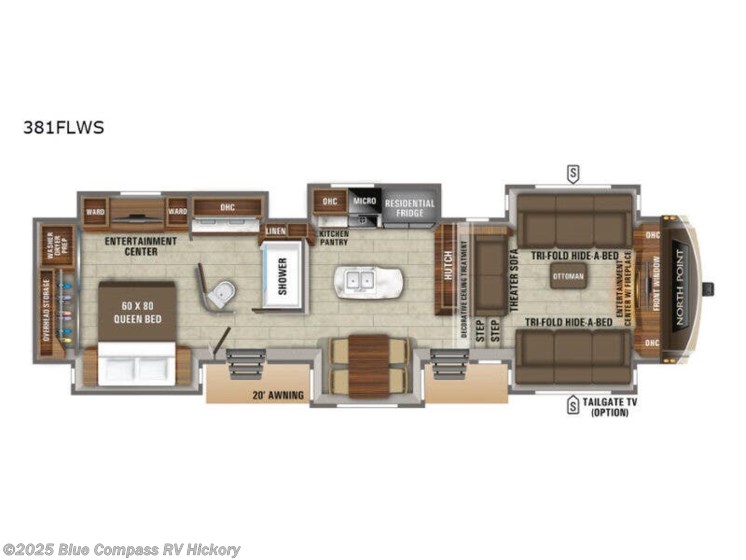 Email now about this 2019 Jayco North Point 381FLWS! Used 2019 Jayco North Point 381FLWS available in Claremont, North Carolina