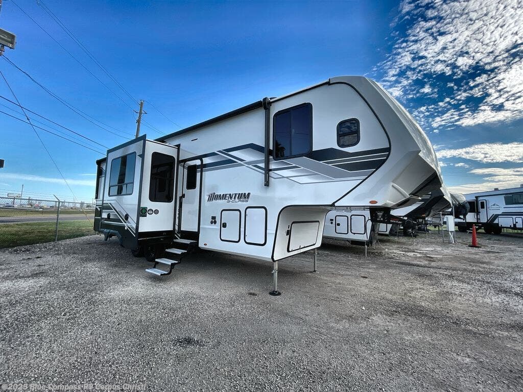 Call now about this 2026 Grand Design Momentum G-Class 320G! 2026 Grand Design Momentum G-Class 320G - New Toy Hauler For Sale by Blue Compass RV Corpus Christi in Corpus Christi, Texas