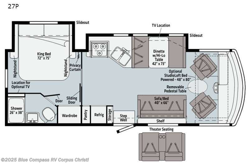 Call now about this 2021 Winnebago Sunstar 27P! 2021 Winnebago Sunstar 27P - Used Class A For Sale by Blue Compass RV Corpus Christi in Corpus Christi, Texas features Slideout