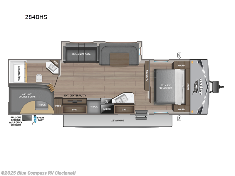 Call now about this 2025 Jayco Jay Flight 284BHS! 2025 Jayco Jay Flight 284BHS - New Travel Trailer For Sale by Blue Compass RV Cincinnati in Cincinnati, Ohio features Slideout