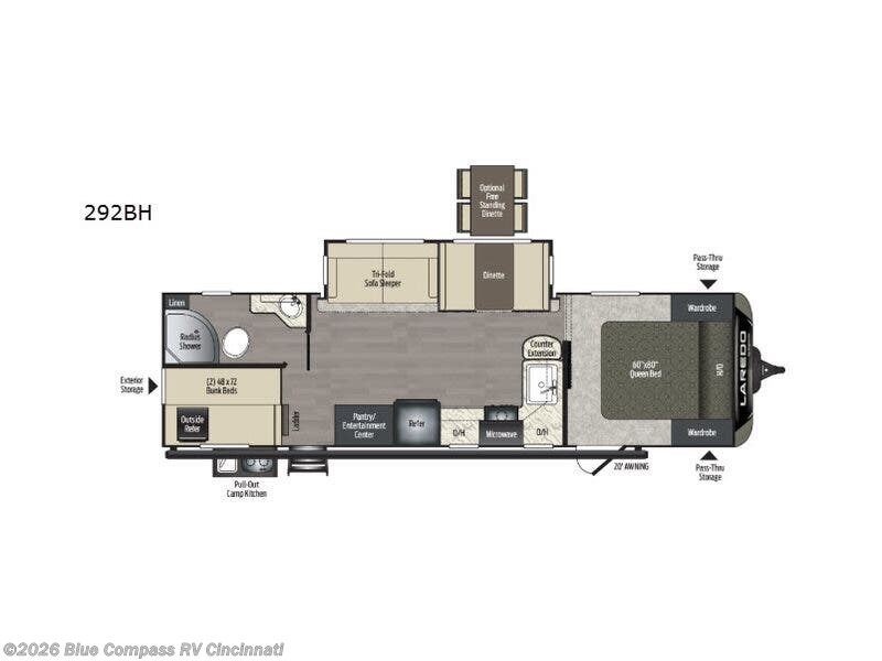 Call now about this 2019 Keystone Laredo 292BH! 2019 Keystone Laredo 292BH - Used Travel Trailer For Sale by Blue Compass RV Cincinnati in Cincinnati, Ohio features Slideout