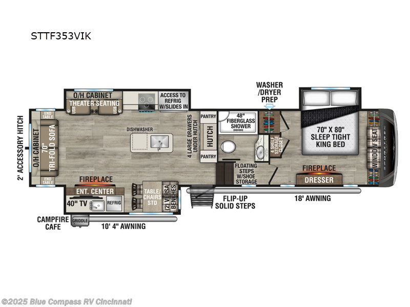 Call now about this 2026 Venture RV SportTrek Touring Edition STTF353VIK! 2026 Venture RV SportTrek Touring Edition STTF353VIK - New Fifth Wheel For Sale by Blue Compass RV Cincinnati in Cincinnati, Ohio features Slideout