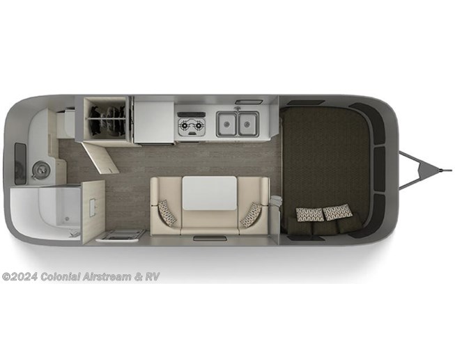 2019 Airstream Sport 22FB Bambi floorplan image
