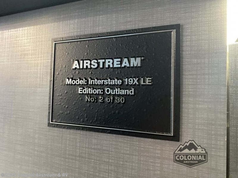 Contact us now about this 2026 Airstream Interstate 19X LE Outland Edition E1! 2026 Interstate 19X LE Outland Edition E1 by Airstream from Colonial Airstream & RV in Millstone Township, New Jersey