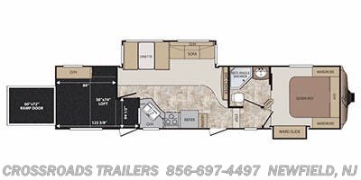 Floorplan of 2011 Keystone Cougar 325SRX