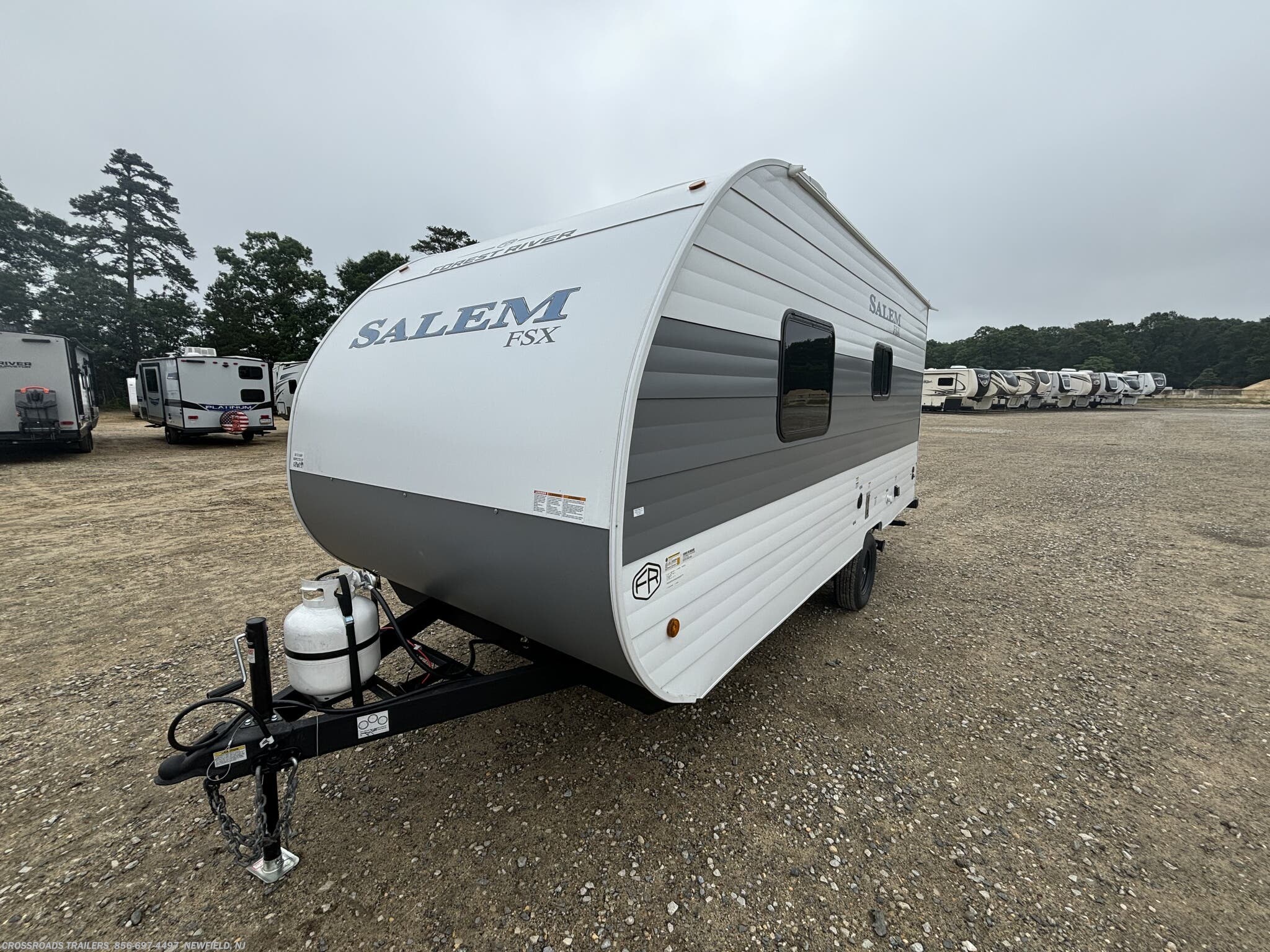 Call now about this 2026 Forest River Salem FSX 164FBLE! 2026 Forest River Salem FSX 164FBLE - New Travel Trailer For Sale by Crossroads Trailer Sales, Inc. in Newfield, New Jersey features Propane, Stove Top Burner, CO Detector, Queen Bed, Shower