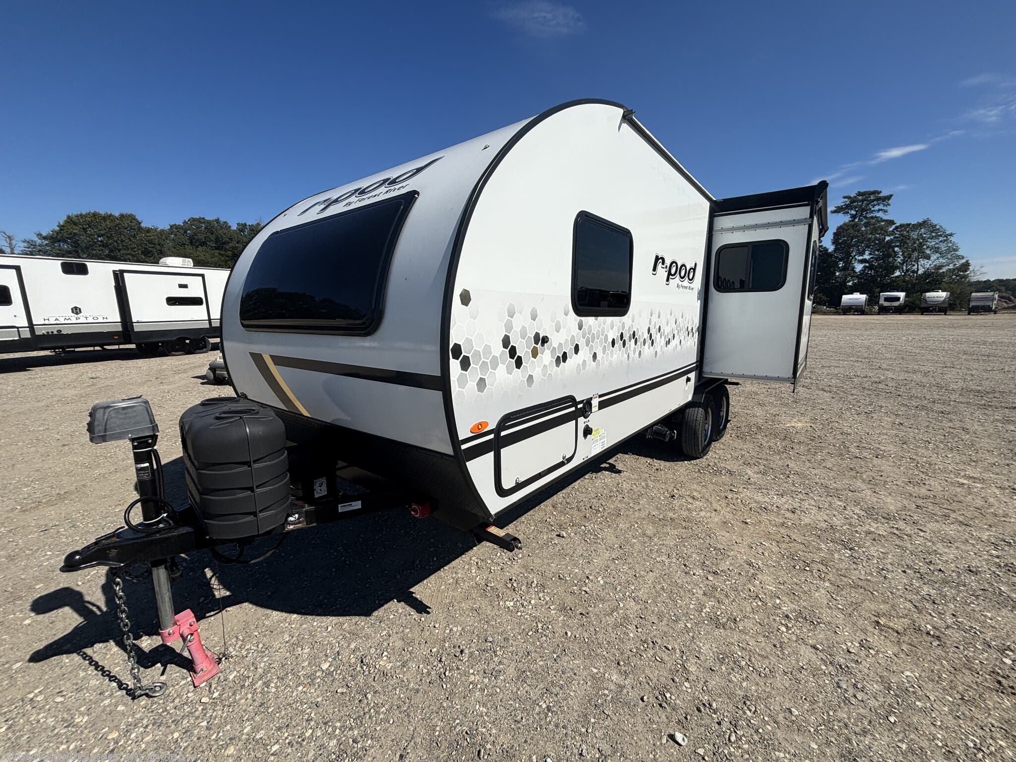 Call now about this 2022 Forest River R-Pod RP-202! 2022 Forest River R-Pod RP-202 - Used Travel Trailer For Sale by Crossroads Trailer Sales, Inc. in Newfield, New Jersey features Refrigerator, Roof Vents, Central Vacuum, CO Detector, Microwave