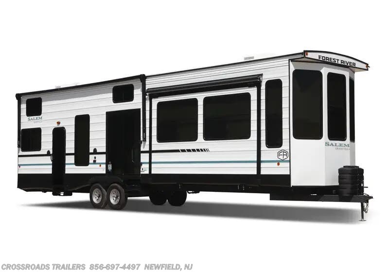 Email now about this 2026 Forest River Salem Grand Villa 42FLDL! Stock Image for 2026 Forest River 42FLDL (options and colors may vary)