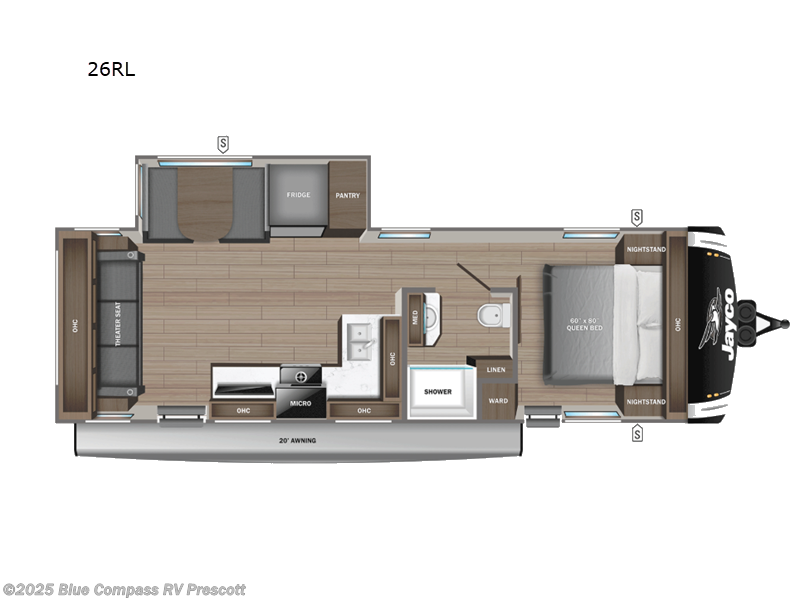 Call now about this 2026 Jayco Jay Feather 26RL! 2026 Jayco Jay Feather 26RL - New Travel Trailer For Sale by Blue Compass RV Prescott in Prescott, Arizona features Slideout