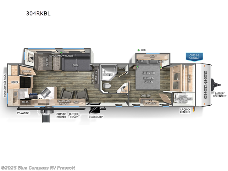Email now about this 2025 Forest River Cherokee Black Label 304RKBL! New 2025 Forest River Cherokee Black Label 304RKBL available in Prescott, Arizona