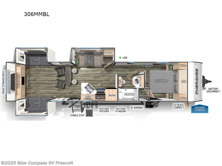 Email now about this 2025 Forest River Cherokee Black Label 306MMBL! New 2025 Forest River Cherokee Black Label 306MMBL available in Prescott, Arizona