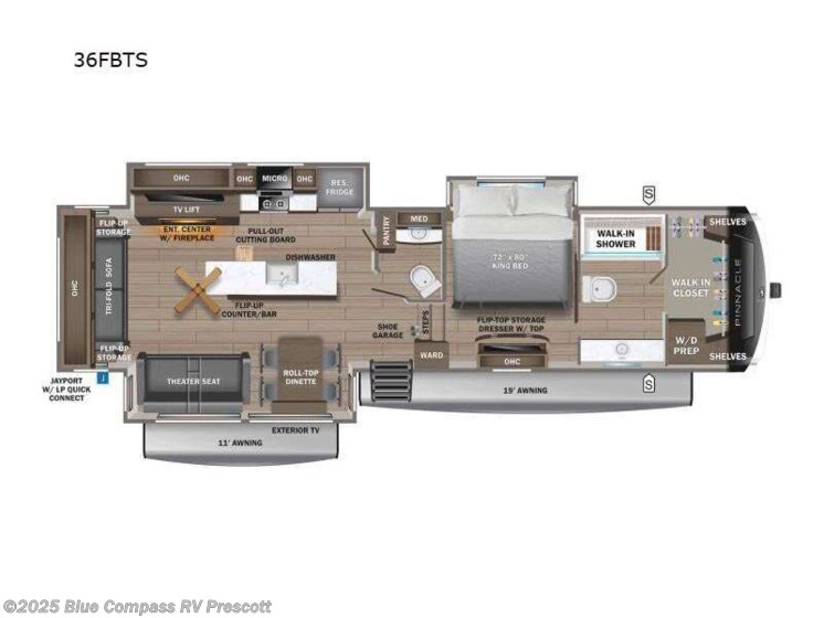Email now about this 2025 Jayco Pinnacle 36FBTS! New 2025 Jayco Pinnacle 36FBTS available in Prescott, Arizona