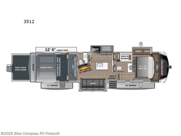 Email now about this 2025 Jayco Seismic Luxury Series 3512! New 2025 Jayco Seismic Luxury Series 3512 available in Prescott, Arizona