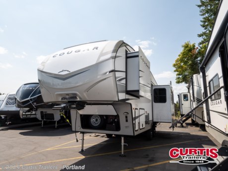 Accessories: INTERIOR - DRIFTWOOD,PROFESSIONAL GRADE CAMPING PACKAGE,TOWING WITH CONFIDENCE PACKAGE,COUGAR INNOVATION PACKAGE,CLIMATE GUARD PROTECTION PACKAGE,ELECTRIC 4 POINT LEVELING SYSTEM,iNCOMMAND PRO w/GLOBAL CONNECT,SOLAR FLEX 400i,THEATER SEATS IPO TRI FOLD,REFRIGERATOR - 12V - 10 CF ,RVIA SEAL-GO CAMPING,