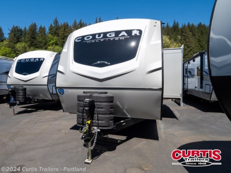 Accessories: INTERIOR - DRIFTWOOD,PROFESSIONAL GRADE CAMPING PACKAGE,TOWING WITH CONFIDENCE PACKAGE,COUGAR INNOVATION PACKAGE,CLIMATE GUARD PROTECTION PACKAGE,ELECTRIC STABILIZER JACKS,ANTI LOCK BREAKING SYSTEM,SOLAR FLEX PROTECT,REFRIGERATOR - 12V - 10 CF ,RVIA SEAL-GO CAMPING,