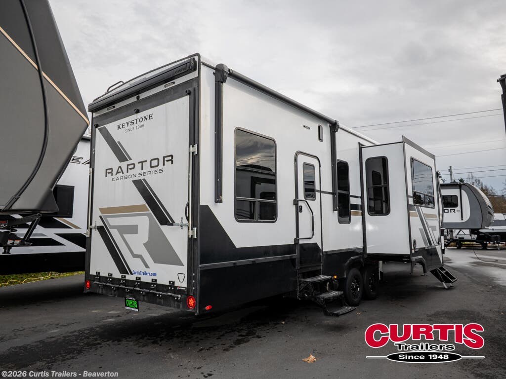 2026 Keystone Raptor Carbon 368 - New Toy Hauler For Sale by Curtis Trailers - Beaverton in Beaverton, Oregon