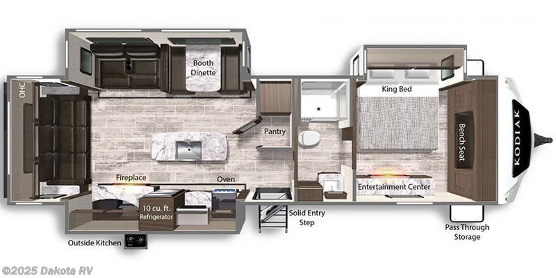 2023 Dutchmen Kodiak Ultimate 3221RLSL Floorplan