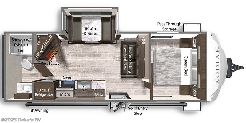 2025 Dutchmen Kodiak Ultra-Lite Ultra-Lite 242RBSL Floorplan