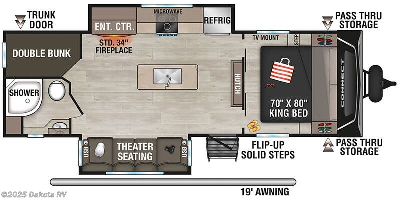 2025 K-Z Connect C252BH Floorplan