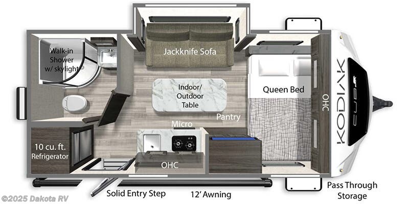 2025 Dutchmen Kodiak Cub 160RB Floorplan