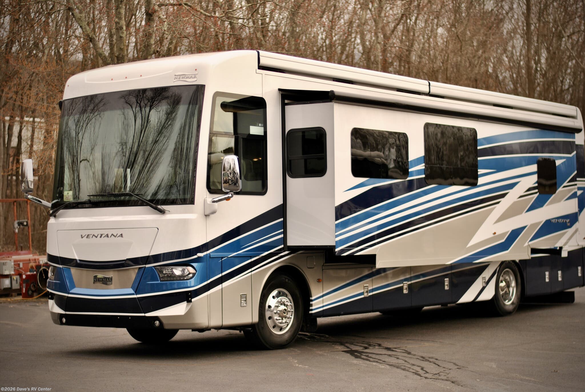 2024 Newmar Ventana 3809 - Used Class A For Sale by Dave's RV Center in Danbury, Connecticut features Roof Vents, Surround Sound System, L Sofa, Air Conditioning, Bluetooth Stereo