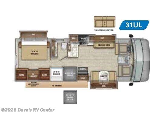 Floorplan of 2020 Jayco Precept 31UL