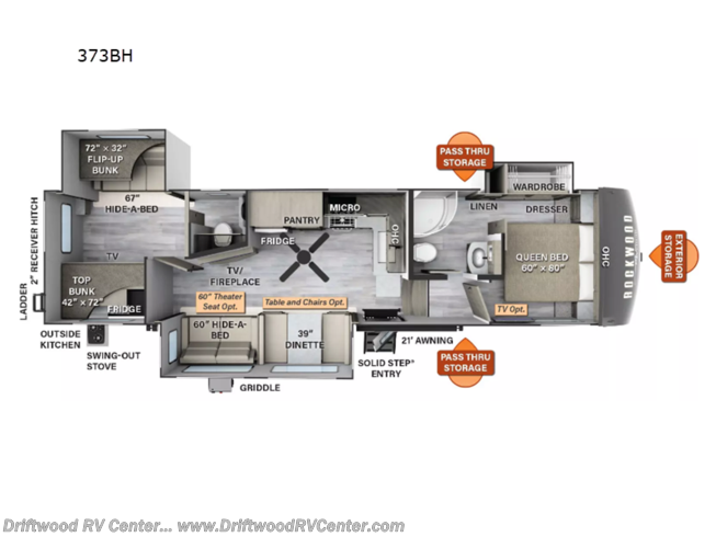 2024 Forest River Rockwood Signature 373BH - New Fifth Wheel For Sale by Driftwood RV Center in Clermont, New Jersey