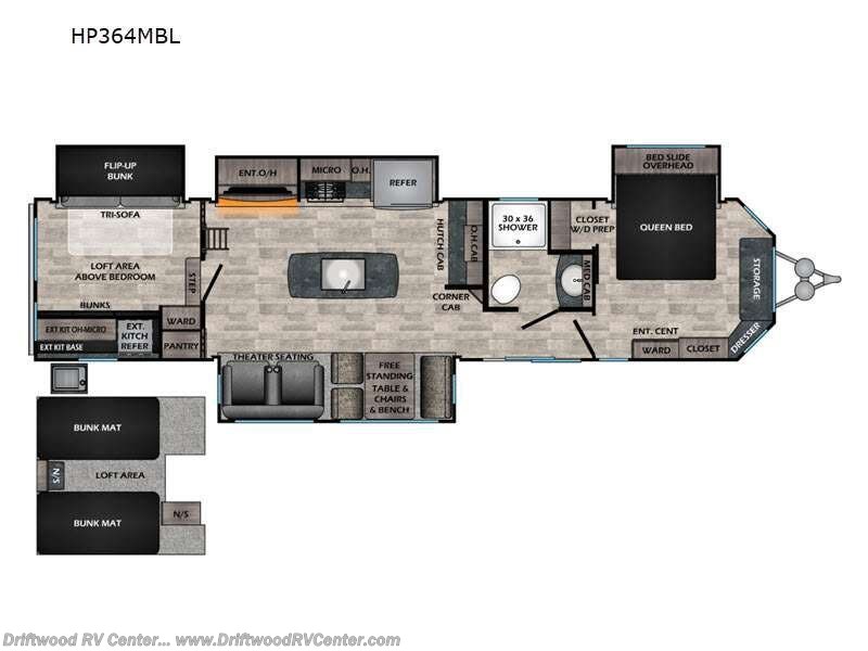 2023 CrossRoads Hampton HP364MBL - Used Destination Trailer For Sale by Driftwood RV Center in Clermont, New Jersey features Slideout