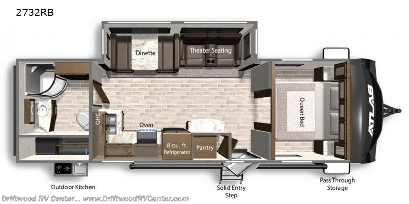 2020 Dutchmen Atlas 2732RB - Used Travel Trailer For Sale by Driftwood RV Center in Clermont, New Jersey features Slideout