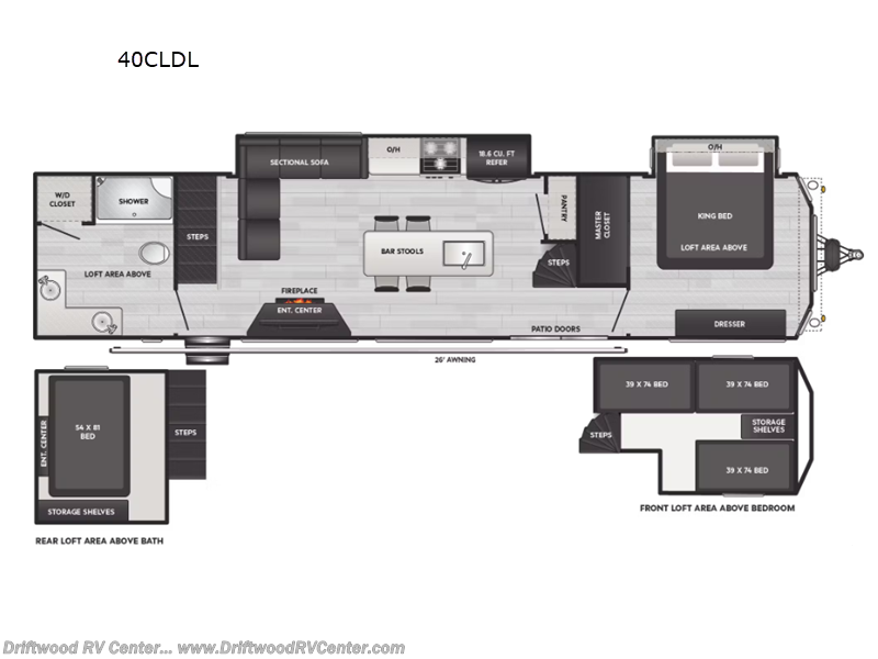 2025 Keystone Residence 40CLDL - New Destination Trailer For Sale by Driftwood RV Center in Clermont, New Jersey features Slideout