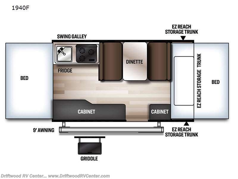 2022 Forest River Rockwood Freedom Series 1940F - Used Popup For Sale by Driftwood RV Center in Clermont, New Jersey