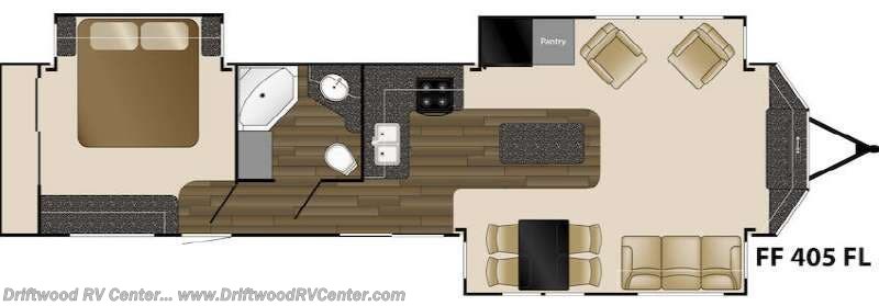 2015 Heartland Fairfield 405FL - Used Destination Trailer For Sale by Driftwood RV Center in Clermont, New Jersey features Slideout