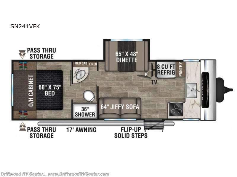 2021 Venture RV Sonic SN241VFK - Used Travel Trailer For Sale by Driftwood RV Center in Clermont, New Jersey features Slideout