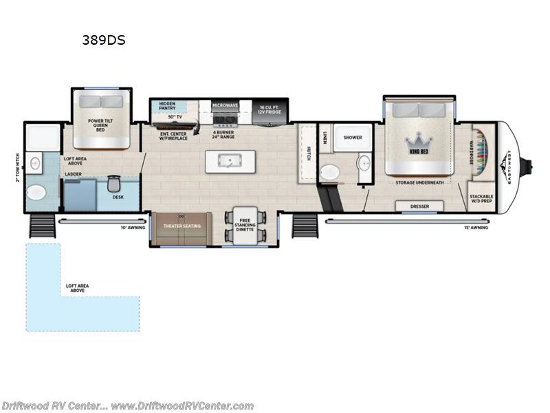 2026 East to West Tandara 389DS - New Fifth Wheel For Sale by Driftwood RV Center in Clermont, New Jersey features Slideout
