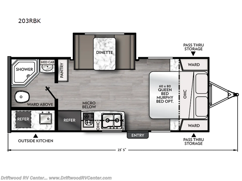 2024 Coachmen Apex Nano 203RBK - Used Travel Trailer For Sale by Driftwood RV Center in Clermont, New Jersey features Slideout