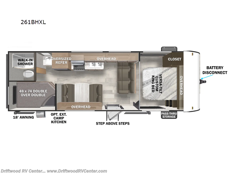 2025 Forest River Wildwood X-Lite 261BHXL - Used Travel Trailer For Sale by Driftwood RV Center in Clermont, New Jersey